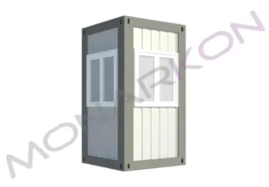 Sigurnosna kabina ARK 203 – kompaktna jedinica bez pregrada, dimenzija 280 × 150 cm