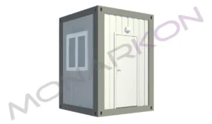 Modularna sigurnosna kabina ARK 204 – vanjski prikaz, dimenzija 260 × 200 cm, otvoreni prostor