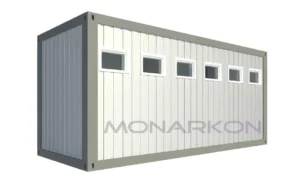 Sanitarni kontejner ARK 111 – vanjski prikaz s 6 WC-a i 4 umivaonika