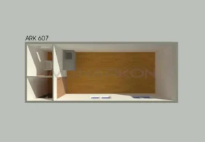 Pregled 3D stambenog kontejnera ARK 607